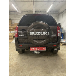S406-F Лидер-плюс ТСУ для Suzuki Grand Vitara 2005-2015 (только JB420, JB424W). Требуется подрезка бампера. Нагрузки: 2000/100 кг, масса фаркопа 14,84 кг (без электрики в к