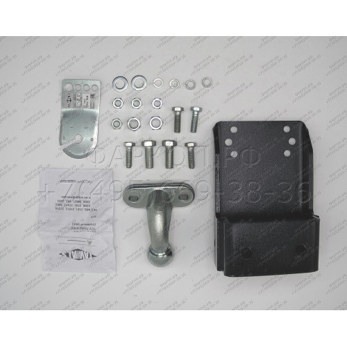 T-UAZ-01F TAVIALS ТСУ со съемным шаром для УАЗ Hunter, 469, 3151, 31512, 31519, 2206, 3741, 37411, 3962, 3909, 39621, 452 без снятия и выреза бампера. Нагрузки: 2000/100 кг, масса фаркопа 8,64 кг (без электрики в комплекте)