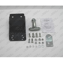 T-UAZ-01F TAVIALS ТСУ со съемным шаром для УАЗ Hunter, 469, 3151, 31512, 31519, 2206, 3741, 37411, 3962, 3909, 39621, 452 без снятия и выреза бампера. Нагрузки: 2000/100 кг, масса фаркопа