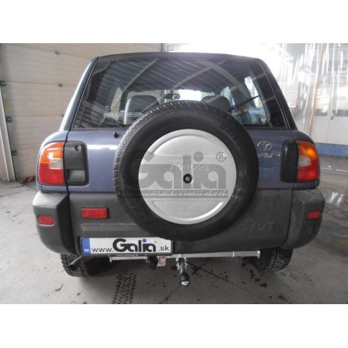 T030A GALIA Полностью оцинкованный фаркоп на Toyota RAV4 1995-2000. Тип шара: A. Установка без снятия и выреза бампера. Нагрузки: 1750/75 кг, масса фаркопа 13,25 кг