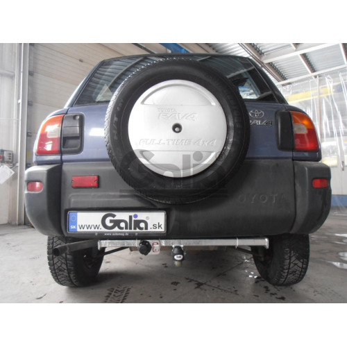 T030A GALIA Полностью оцинкованный фаркоп на Toyota RAV4 1995-2000. Тип шара: A. Установка без снятия и выреза бампера. Нагрузки: 1750/75 кг, масса фаркопа 13,25 кг