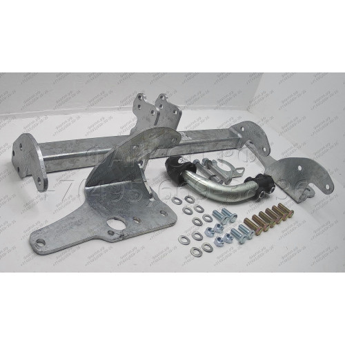 T064A GALIA Полностью оцинкованный фаркоп на Toyota Corolla седан E170 2013-2019. Тип шара: A. Невидимый вырез бампера. Нагрузки: 1600/75 кг, масса фаркопа 15,22 кг