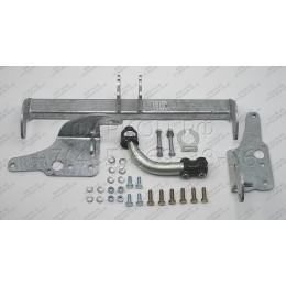 T064A GALIA Полностью оцинкованный фаркоп на Toyota Corolla седан E170 2013-2019. Тип шара: A. Невидимый вырез бампера. Нагрузки: 1600/75 кг, масса фаркопа 15,22 кг
