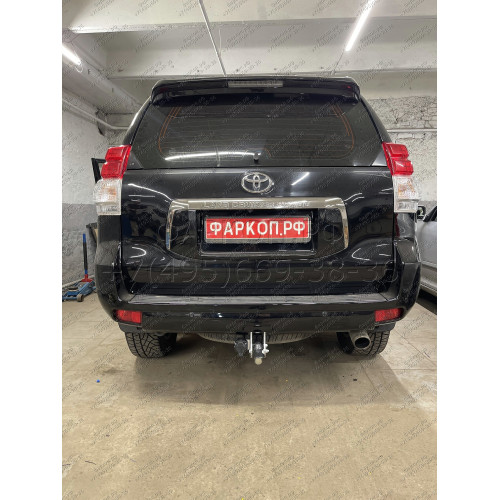 T065A GALIA Полностью оцинкованный фаркоп на Toyota Land Cruiser Prado J120 2003-2009, J150 2009-2023, Lexus GX 470 2003-2009, GX 460 2009-2023. Тип шара: A. Невидимый вырез бампера. Нагрузки: 3000/120 кг, масса фаркопа 5,62 кг