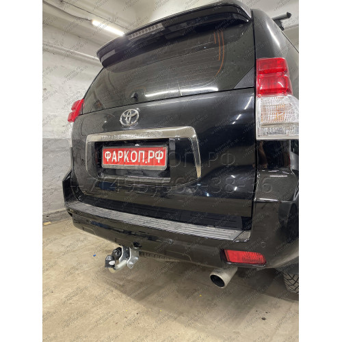 T065A GALIA Полностью оцинкованный фаркоп на Toyota Land Cruiser Prado J120 2003-2009, J150 2009-2023, Lexus GX 470 2003-2009, GX 460 2009-2023. Тип шара: A. Невидимый вырез бампера. Нагрузки: 3000/120 кг, масса фаркопа 5,62 кг