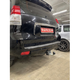 T065A GALIA Полностью оцинкованный фаркоп на Toyota Land Cruiser Prado J120 2003-2009, J150 2009-2023, Lexus GX 470 2003-2009, GX 460 2009-2023. Тип шара: A. Невидимый вырез бампера. Нагрузк