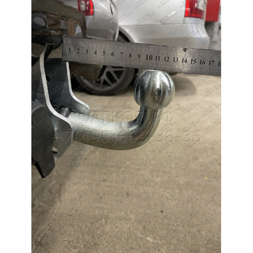 T065A GALIA Полностью оцинкованный фаркоп на Toyota Land Cruiser Prado J120 2003-2009, J150 2009-2023, Lexus GX 470 2003-2009, GX 460 2009-2023. Тип шара: A. Невидимый вырез бампера. Нагрузки: 3000/120 кг, масса фаркопа 5,62 кг