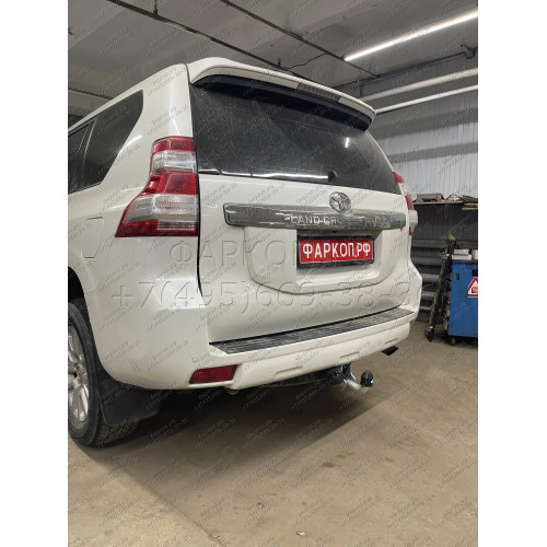T065A GALIA Полностью оцинкованный фаркоп на Toyota Land Cruiser Prado J120 2003-2009, J150 2009-2023, Lexus GX 470 2003-2009, GX 460 2009-2023. Тип шара: A. Невидимый вырез бампера. Нагрузки: 3000/120 кг, масса фаркопа 5,62 кг