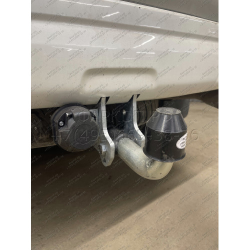 T065A GALIA Полностью оцинкованный фаркоп на Toyota Land Cruiser Prado J120 2003-2009, J150 2009-2023, Lexus GX 470 2003-2009, GX 460 2009-2023. Тип шара: A. Невидимый вырез бампера. Нагрузки: 3000/120 кг, масса фаркопа 5,62 кг