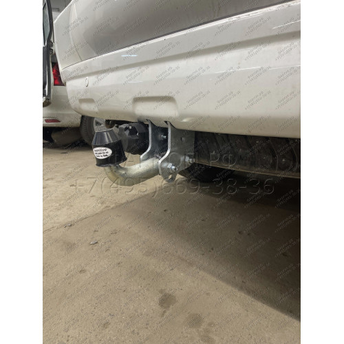 T065A GALIA Полностью оцинкованный фаркоп на Toyota Land Cruiser Prado J120 2003-2009, J150 2009-2023, Lexus GX 470 2003-2009, GX 460 2009-2023. Тип шара: A. Невидимый вырез бампера. Нагрузки: 3000/120 кг, масса фаркопа 5,62 кг