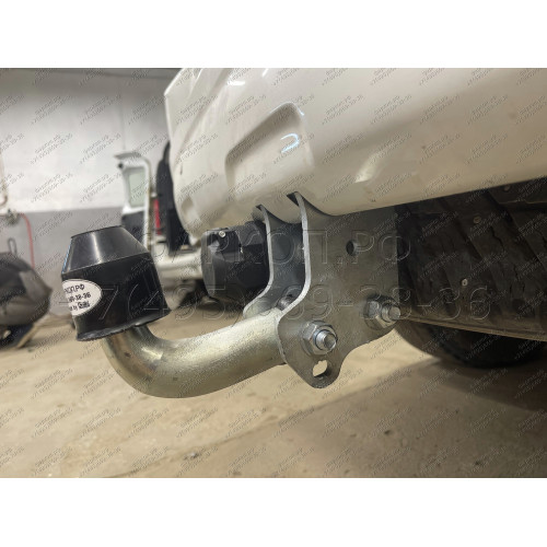T065A GALIA Полностью оцинкованный фаркоп на Toyota Land Cruiser Prado J120 2003-2009, J150 2009-2023, Lexus GX 470 2003-2009, GX 460 2009-2023. Тип шара: A. Невидимый вырез бампера. Нагрузки: 3000/120 кг, масса фаркопа 5,62 кг