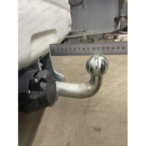 T065A GALIA Полностью оцинкованный фаркоп на Toyota Land Cruiser Prado J120 2003-2009, J150 2009-2023, Lexus GX 470 2003-2009, GX 460 2009-2023. Тип шара: A. Невидимый вырез бампера. Нагрузки: 3000/120 кг, масса фаркопа 5,62 кг