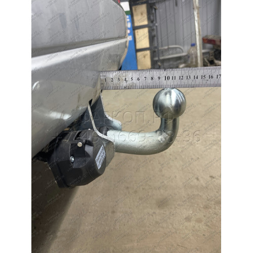 T065A GALIA Полностью оцинкованный фаркоп на Toyota Land Cruiser Prado J120 2003-2009, J150 2009-2023, Lexus GX 470 2003-2009, GX 460 2009-2023. Тип шара: A. Невидимый вырез бампера. Нагрузки: 3000/120 кг, масса фаркопа 5,62 кг