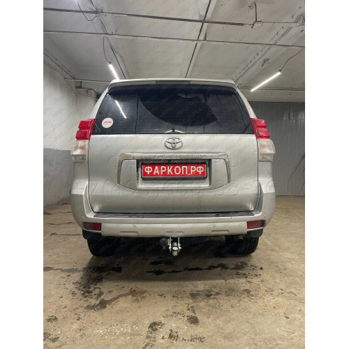 T065A GALIA Полностью оцинкованный фаркоп на Toyota Land Cruiser Prado J120 2003-2009, J150 2009-2023, Lexus GX 470 2003-2009, GX 460 2009-2023. Тип шара: A. Невидимый вырез бампера. Нагрузки: 3000/120 кг, масса фаркопа 5,62 кг