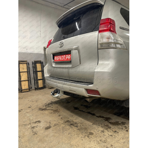 T065A GALIA Полностью оцинкованный фаркоп на Toyota Land Cruiser Prado J120 2003-2009, J150 2009-2023, Lexus GX 470 2003-2009, GX 460 2009-2023. Тип шара: A. Невидимый вырез бампера. Нагрузки: 3000/120 кг, масса фаркопа 5,62 кг