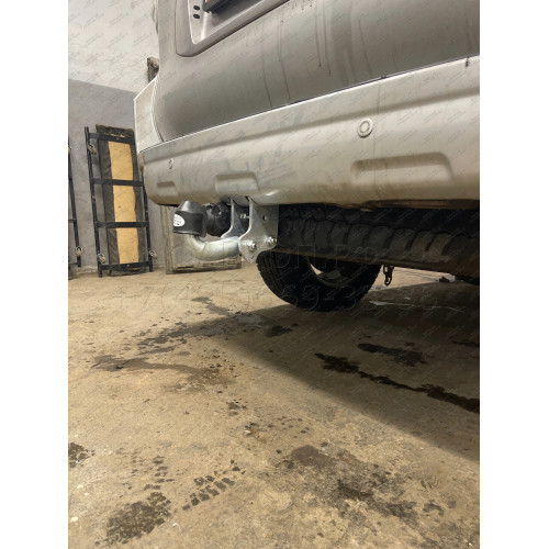 T065A GALIA Полностью оцинкованный фаркоп на Toyota Land Cruiser Prado J120 2003-2009, J150 2009-2023, Lexus GX 470 2003-2009, GX 460 2009-2023. Тип шара: A. Невидимый вырез бампера. Нагрузки: 3000/120 кг, масса фаркопа 5,62 кг