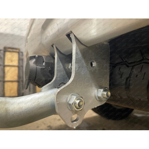 T065A GALIA Полностью оцинкованный фаркоп на Toyota Land Cruiser Prado J120 2003-2009, J150 2009-2023, Lexus GX 470 2003-2009, GX 460 2009-2023. Тип шара: A. Невидимый вырез бампера. Нагрузки: 3000/120 кг, масса фаркопа 5,62 кг