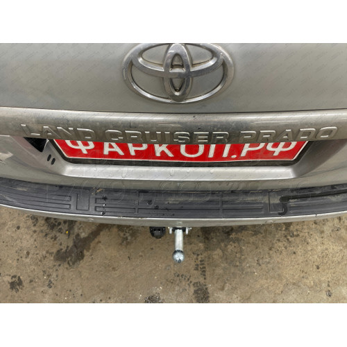 T065A GALIA Полностью оцинкованный фаркоп на Toyota Land Cruiser Prado J120 2003-2009, J150 2009-2023, Lexus GX 470 2003-2009, GX 460 2009-2023. Тип шара: A. Невидимый вырез бампера. Нагрузки: 3000/120 кг, масса фаркопа 5,62 кг