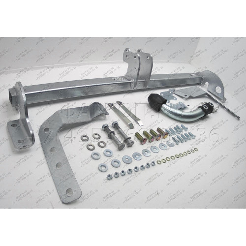 T066A GALIA Полностью оцинкованный фаркоп на Toyota Avensis седан/лифтбек 2003-2009. Тип шара: A. Невидимый вырез бампера. Нагрузки: 1600/75 кг, масса фаркопа 13,62 кг