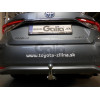 T074C GALIA Полностью оцинкованный фаркоп на Toyota Corolla седан 2019-. Тип шара: C (горизонтальный съемный). Невидимый вырез бампера. Нагрузки: 1600/80 кг, масса фаркопа 15,57 кг