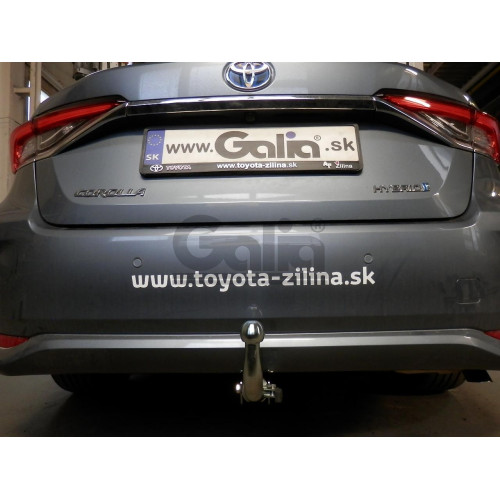 T074C GALIA Полностью оцинкованный фаркоп на Toyota Corolla седан 2019-. Тип шара: C (горизонтальный съемный). Невидимый вырез бампера. Нагрузки: 1600/80 кг, масса фаркопа 15,57 кг