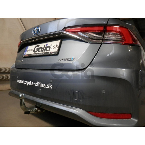 T074C GALIA Полностью оцинкованный фаркоп на Toyota Corolla седан 2019-. Тип шара: C (горизонтальный съемный). Невидимый вырез бампера. Нагрузки: 1600/80 кг, масса фаркопа 15,57 кг
