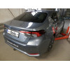 T074C GALIA Полностью оцинкованный фаркоп на Toyota Corolla седан 2019-. Тип шара: C (горизонтальный съемный). Невидимый вырез бампера. Нагрузки: 1600/80 кг, масса фаркопа 15,57 кг