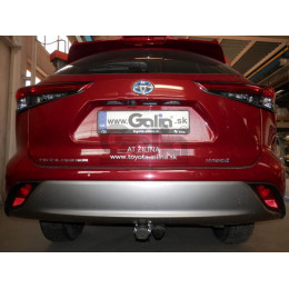 T077C GALIA Полностью оцинкованный фаркоп на Toyota Highlander 2021-. Тип шара: C (горизонтальный съемный). Без подрезки бампера. Нагрузки: 2200/100 кг, масса фар
