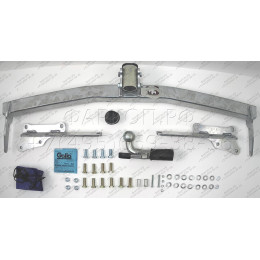 T077C GALIA Полностью оцинкованный фаркоп на Toyota Highlander 2021-. Тип шара: C (горизонтальный съемный). Без подрезки бампера. Нагрузки: 2200/100 кг, масса фар