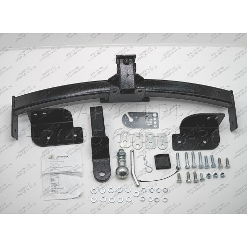 T113-E Лидер-плюс ТСУ для Toyota Land Cruiser Prado J120 2002-2009, Toyota Land Cruiser Prado J150 2009-2023, Lexus GX 470 2002-2009, Lexus GX 460 2009-2023 без снятия и выреза бампера. Тип шара: E. Нагрузки: 2000/100 кг, масса фаркопа 19,5 кг (без электр