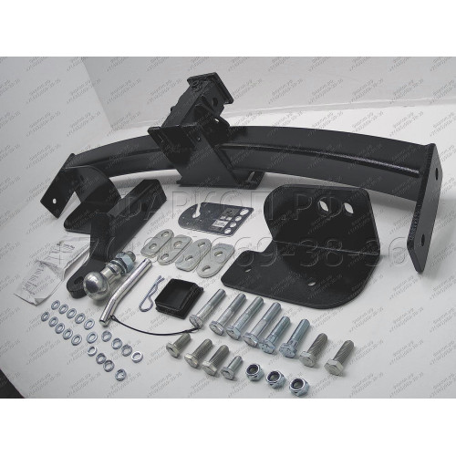 T113-E Лидер-плюс ТСУ для Toyota Land Cruiser Prado J120 2002-2009, Toyota Land Cruiser Prado J150 2009-2023, Lexus GX 470 2002-2009, Lexus GX 460 2009-2023 без снятия и выреза бампера. Тип шара: E. Нагрузки: 2000/100 кг, масса фаркопа 19,5 кг (без электр