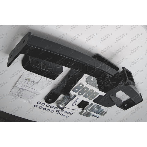 T113-E Лидер-плюс ТСУ для Toyota Land Cruiser Prado J120 2002-2009, Toyota Land Cruiser Prado J150 2009-2023, Lexus GX 470 2002-2009, Lexus GX 460 2009-2023 без снятия и выреза бампера. Тип шара: E. Нагрузки: 2000/100 кг, масса фаркопа 19,5 кг (без электр