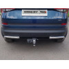 TCU00075 ТСС Фаркоп на Skoda Kodiaq 2017-2023. Требуется подрезка бампера. Тип шара: E (шаровый узел под американский квадрат). Нагрузки: 2000/100 кг