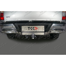 TCU00348 ТСС Фаркоп на Dongfeng DF6 2.3D AT Luxury 2022-. Требуется подрезка бампера. Тип шара: E (шаровый узел под американский квадрат, надпись DongFeng). Нагрузки