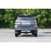 TFR-16-991124.00 PT GROUP Фаркоп с нержавеющей накладкой на Toyota Fortuner (дорестайлинг) 2016-2020 без подрезки бампера. Тип шара: E (легкосъемный шар под квадрат). Нагрузки: 3000/120 кг, масса фаркопа 23 кг (без электрики в комплекте)