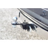 TFR-16-991124.00 PT GROUP Фаркоп с нержавеющей накладкой на Toyota Fortuner (дорестайлинг) 2016-2020 без подрезки бампера. Тип шара: E (легкосъемный шар под квадрат). Нагрузки: 3000/120 кг, масса фаркопа 23 кг (без электрики в комплекте)