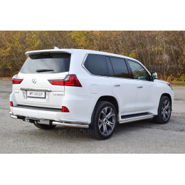 TLC-07-991124.00 PT GROUP Фаркоп с нержавеющей накладкой на Toyota Land Cruiser 200 2007-2021, Lexus LX 2016-2022 без подрезки бампера. Тип шара: E (легкосъемный шар под квадра