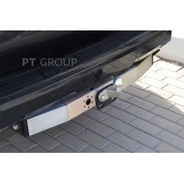 TPR-02-991024.00 PT GROUP Фаркоп с нержавеющей накладкой на Toyota Land Cruiser Prado J120 2003-2009, J150 2009-2023, Lexus GX 470 2003-2009, GX 460 2009-2023 без подрезки бампера. Тип шара: F. Наг