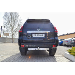 TPR-02-991024.00 PT GROUP Фаркоп с нержавеющей накладкой на Toyota Land Cruiser Prado J120 2003-2009, J150 2009-2023, Lexus GX 470 2003-2009, GX 460 2009-2023 без подрезки бампера. Тип шара: F. Наг