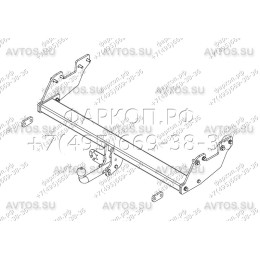 TY 27 AVTOS Фаркоп на Toyota Hilux 2011-2015 без подрезки бампера. Тип шара: A. Нагрузки: 1500/100 кг, масса фаркопа 12 кг (без электрики в комплекте)