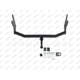 H.T52.A HALTY Фаркоп на Toyota Granvia 1995-2004, Toyota Grand Hiace 1999-2002, Toyota Hiace H12, H22, H18, H28 1995-2005 без подрезки бампера. Тип шара: A. Нагрузки: 750/75 кг, масса фаркопа 14,8 к