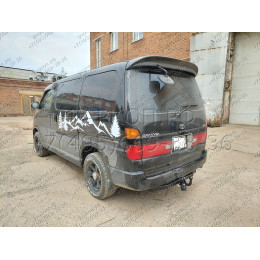 H.T52.A HALTY Фаркоп на Toyota Granvia 1995-2004, Toyota Grand Hiace 1999-2002, Toyota Hiace H12, H22, H18, H28 1995-2005 без подрезки бампера. Тип шара: A. Нагрузки: 750/75 кг, масса фаркопа 14,8 к