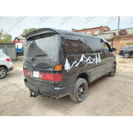 H.T52.A HALTY Фаркоп на Toyota Granvia 1995-2004, Toyota Grand Hiace 1999-2002, Toyota Hiace H12, H22, H18, H28 1995-2005 без подрезки бампера. Тип шара: A. Нагрузки: 750/75 кг, масса фаркопа 14,8 к