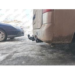 H.T63.A HALTY Фаркоп на Toyota Lite Ace S400 2008-, Toyota Town Ace S400 2008-, Daihatsu Gran Max 2007-, Mazda Bongo 2020- без подрезки бампера. Тип шара: A. Нагрузки: 750/75 кг, масса фаркопа 17,8 к