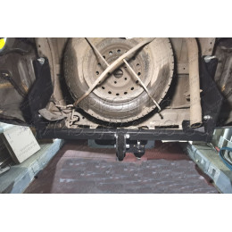H.T63.A HALTY Фаркоп на Toyota Lite Ace S400 2008-, Toyota Town Ace S400 2008-, Daihatsu Gran Max 2007-, Mazda Bongo 2020- без подрезки бампера. Тип шара: A. Нагрузки: 750/75 кг, масса фаркопа 17,8 к
