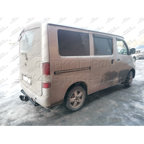 H.T63.A HALTY Фаркоп на Toyota Lite Ace S400 2008-, Toyota Town Ace S400 2008-, Daihatsu Gran Max 2007-, Mazda Bongo 2020- без подрезки бампера. Тип шара: A. Нагрузки: 750/75 кг, масса фаркопа 17,8 кг