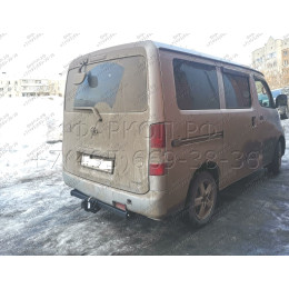 H.T63.A HALTY Фаркоп на Toyota Lite Ace S400 2008-, Toyota Town Ace S400 2008-, Daihatsu Gran Max 2007-, Mazda Bongo 2020- без подрезки бампера. Тип шара: A. Нагрузки: 750/75 кг, масса фаркопа 17,8 к