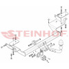 V-312 STEINHOF Фаркоп на Volvo S40 седан 1995-2000, Volvo V40 универсал 1995-2000. Требуется подрезка бампера. Тип шара: A. Нагрузки: 1600/80 кг, масса фаркопа 14,8 кг (без электрики в комплекте)