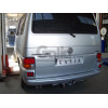 V027C GALIA Полностью оцинкованный фаркоп на Volkswagen T4: Transporter/Caravelle/Multivan 1990-2003, включая 4WD. Тип шара: C (горизонтальный съемный). Установка без снятия и выреза бампера. Нагрузки: 2000/100 кг, масса фаркопа 19,17 кг