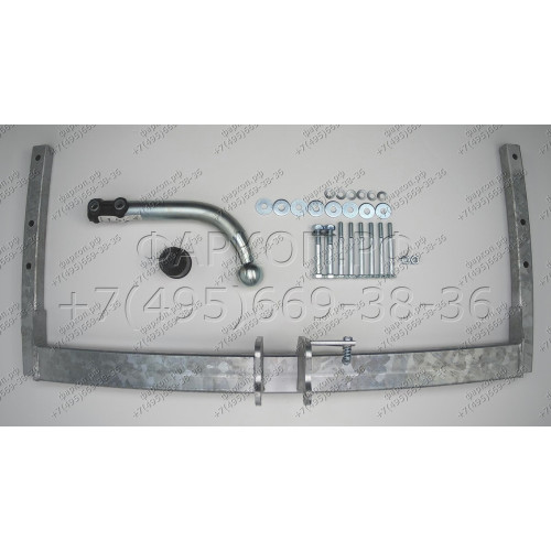 V050A GALIA Полностью оцинкованный фаркоп на Volkswagen Passat B5 седан/универсал 4WD 1996-2005. Тип шара: A. Невидимый вырез бампера. Нагрузки: 2100/85 кг, масса фаркопа 17,42 кг